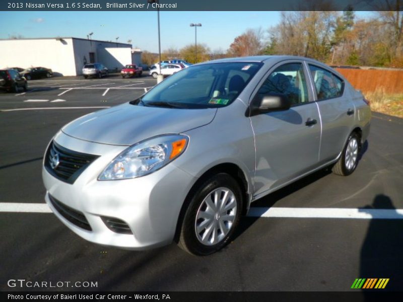 Brilliant Silver / Charcoal 2013 Nissan Versa 1.6 S Sedan