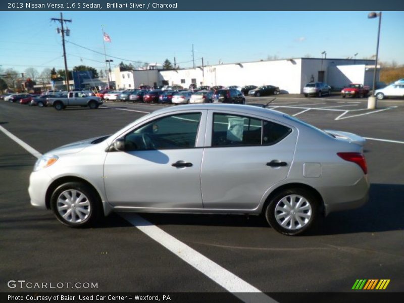 Brilliant Silver / Charcoal 2013 Nissan Versa 1.6 S Sedan