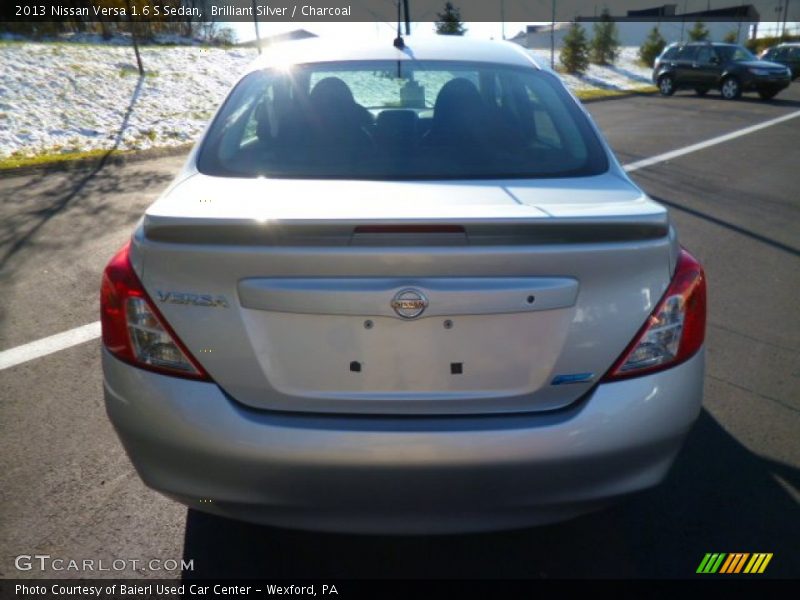 Brilliant Silver / Charcoal 2013 Nissan Versa 1.6 S Sedan