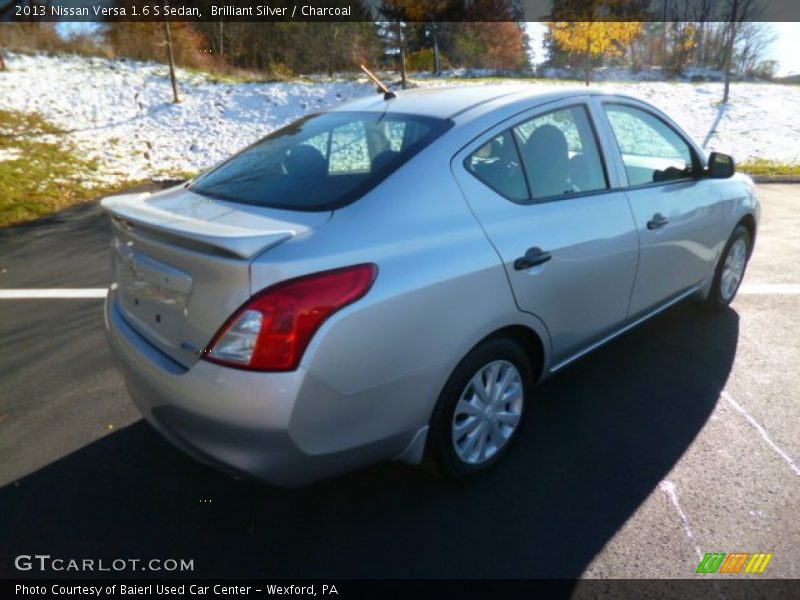 Brilliant Silver / Charcoal 2013 Nissan Versa 1.6 S Sedan