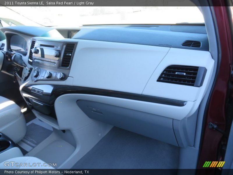 Salsa Red Pearl / Light Gray 2011 Toyota Sienna LE