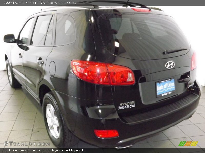 Ebony Black / Gray 2007 Hyundai Santa Fe GLS