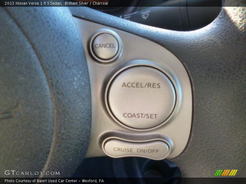 Brilliant Silver / Charcoal 2013 Nissan Versa 1.6 S Sedan
