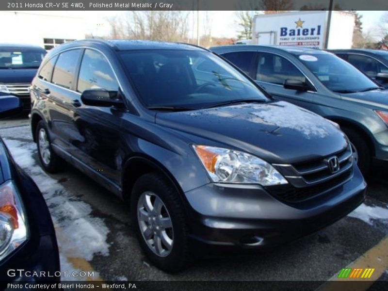 Polished Metal Metallic / Gray 2011 Honda CR-V SE 4WD