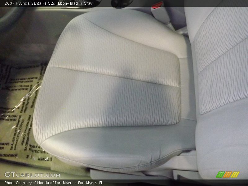 Ebony Black / Gray 2007 Hyundai Santa Fe GLS