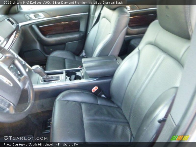 Silver Diamond Premium Metallic / Charcoal Black 2012 Lincoln MKS EcoBoost AWD
