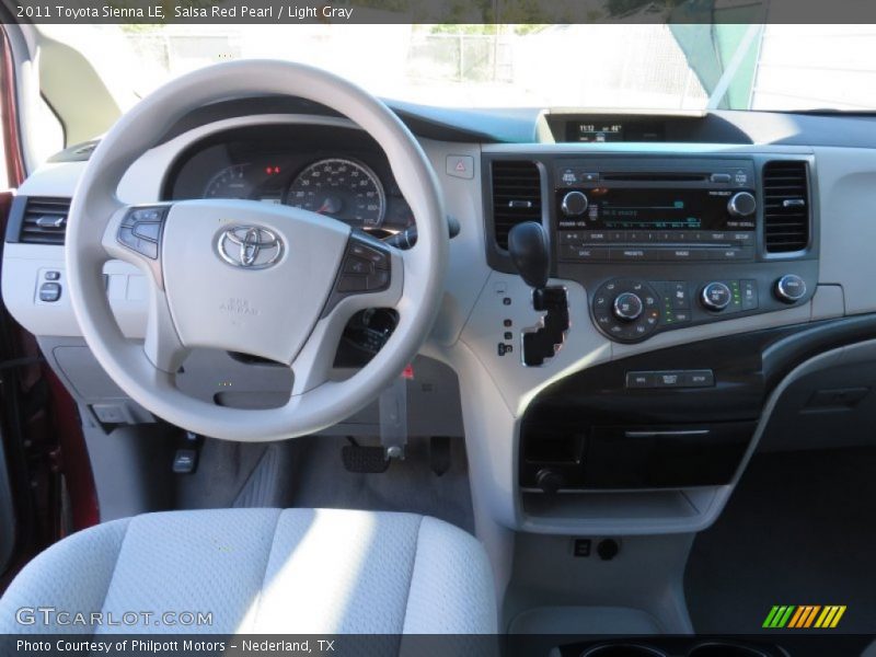Salsa Red Pearl / Light Gray 2011 Toyota Sienna LE