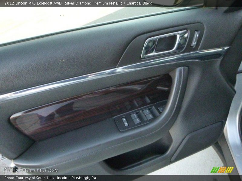 Silver Diamond Premium Metallic / Charcoal Black 2012 Lincoln MKS EcoBoost AWD