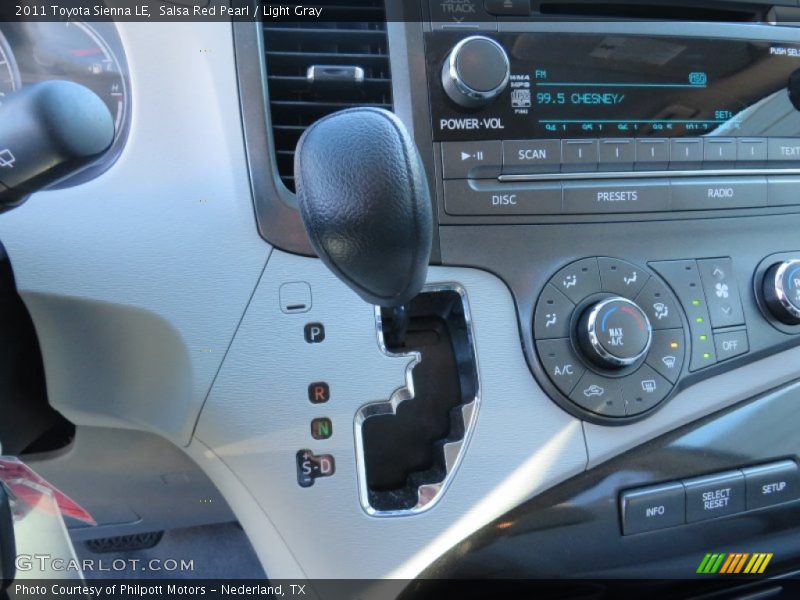 Salsa Red Pearl / Light Gray 2011 Toyota Sienna LE