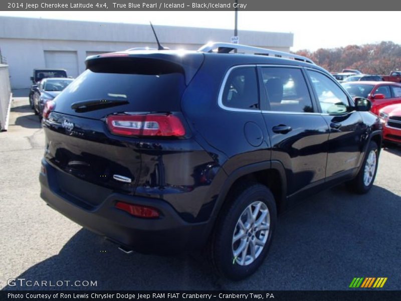 True Blue Pearl / Iceland - Black/Iceland Gray 2014 Jeep Cherokee Latitude 4x4
