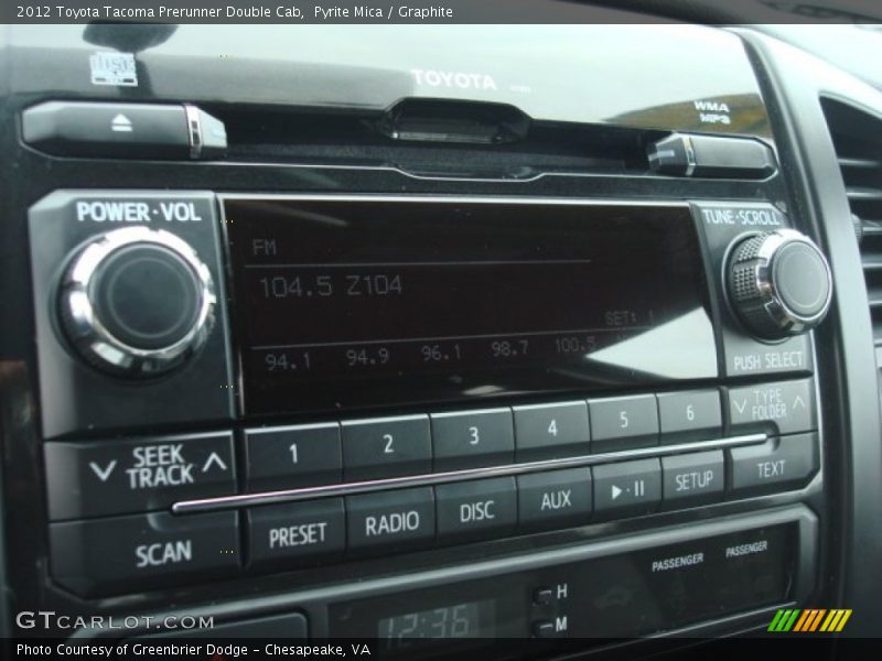 Pyrite Mica / Graphite 2012 Toyota Tacoma Prerunner Double Cab