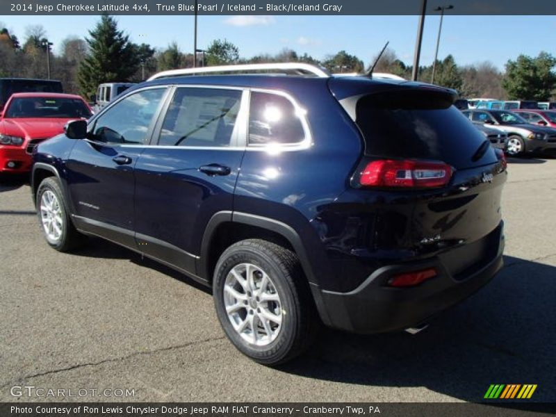 True Blue Pearl / Iceland - Black/Iceland Gray 2014 Jeep Cherokee Latitude 4x4