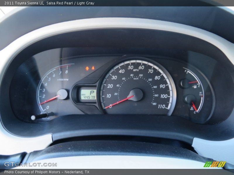 Salsa Red Pearl / Light Gray 2011 Toyota Sienna LE