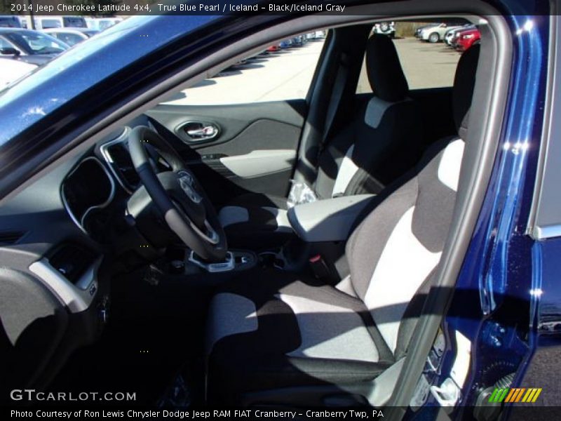 True Blue Pearl / Iceland - Black/Iceland Gray 2014 Jeep Cherokee Latitude 4x4