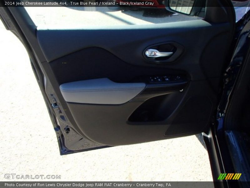 True Blue Pearl / Iceland - Black/Iceland Gray 2014 Jeep Cherokee Latitude 4x4
