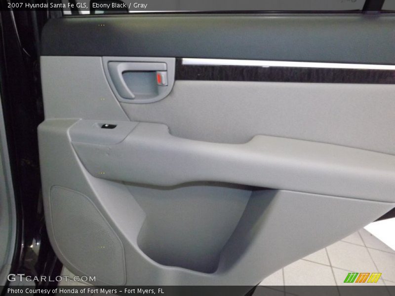 Ebony Black / Gray 2007 Hyundai Santa Fe GLS