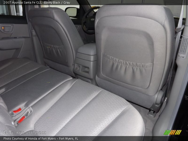 Ebony Black / Gray 2007 Hyundai Santa Fe GLS
