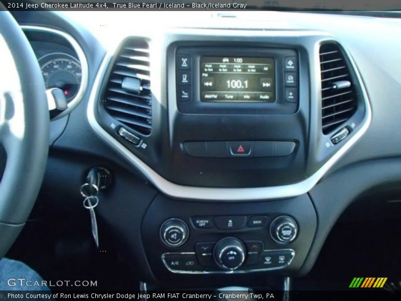 True Blue Pearl / Iceland - Black/Iceland Gray 2014 Jeep Cherokee Latitude 4x4