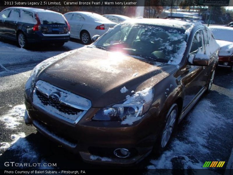 Caramel Bronze Pearl / Warm Ivory Leather 2013 Subaru Legacy 2.5i Limited