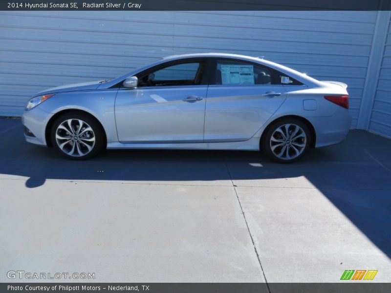 Radiant Silver / Gray 2014 Hyundai Sonata SE