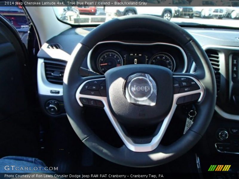 True Blue Pearl / Iceland - Black/Iceland Gray 2014 Jeep Cherokee Latitude 4x4