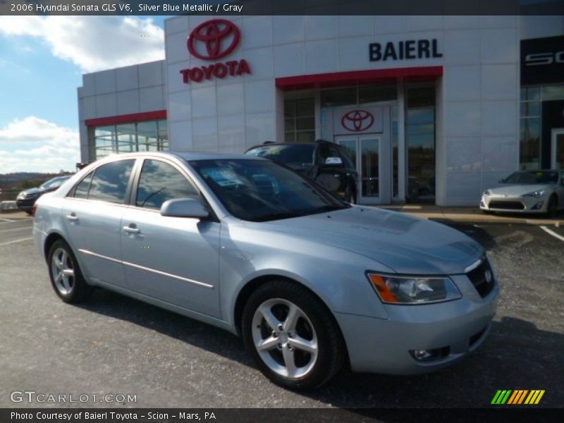 Silver Blue Metallic / Gray 2006 Hyundai Sonata GLS V6