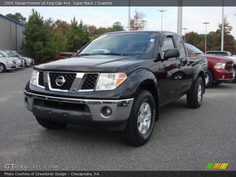 Super Black / Graphite 2005 Nissan Frontier LE King Cab 4x4