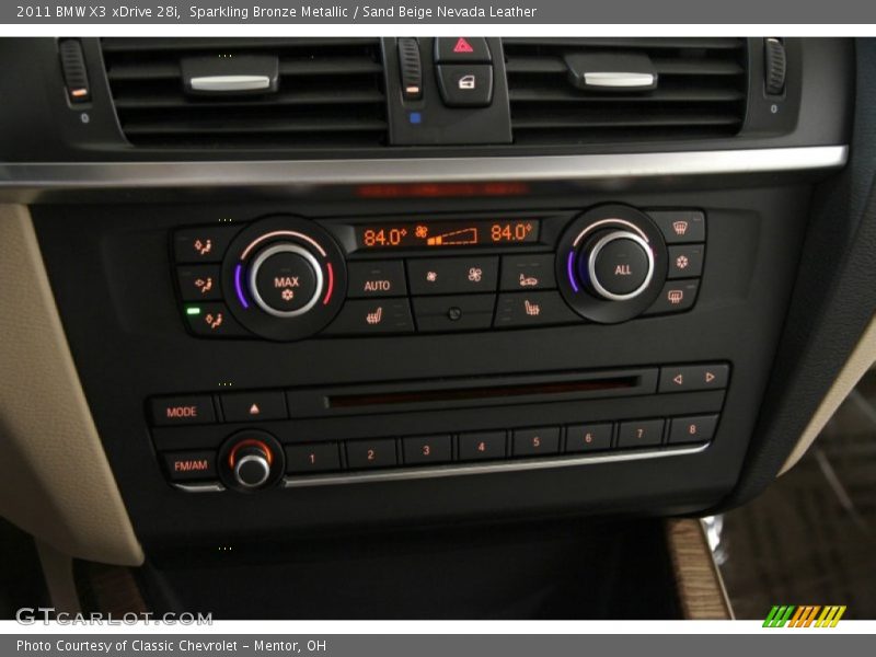 Sparkling Bronze Metallic / Sand Beige Nevada Leather 2011 BMW X3 xDrive 28i