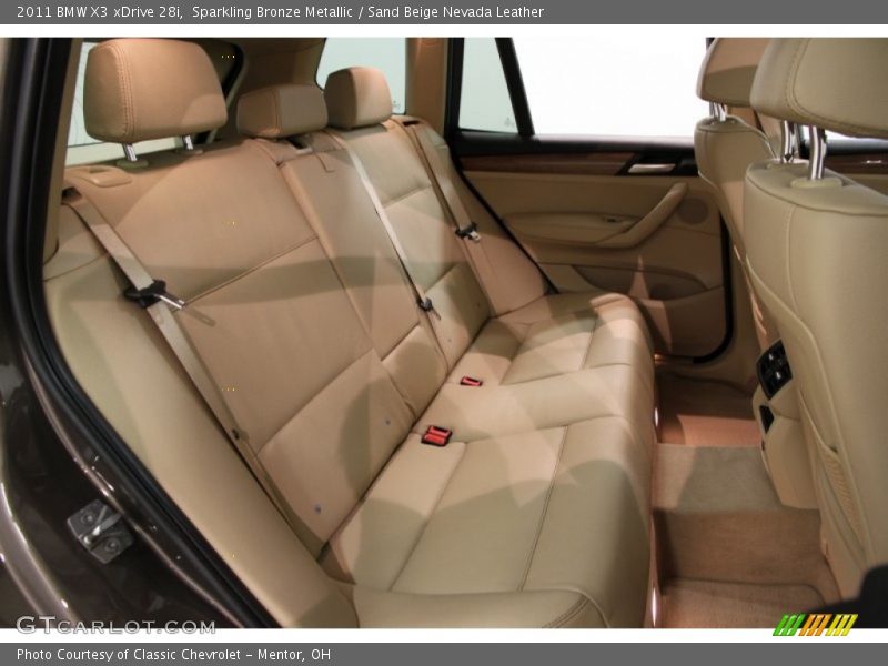 Sparkling Bronze Metallic / Sand Beige Nevada Leather 2011 BMW X3 xDrive 28i
