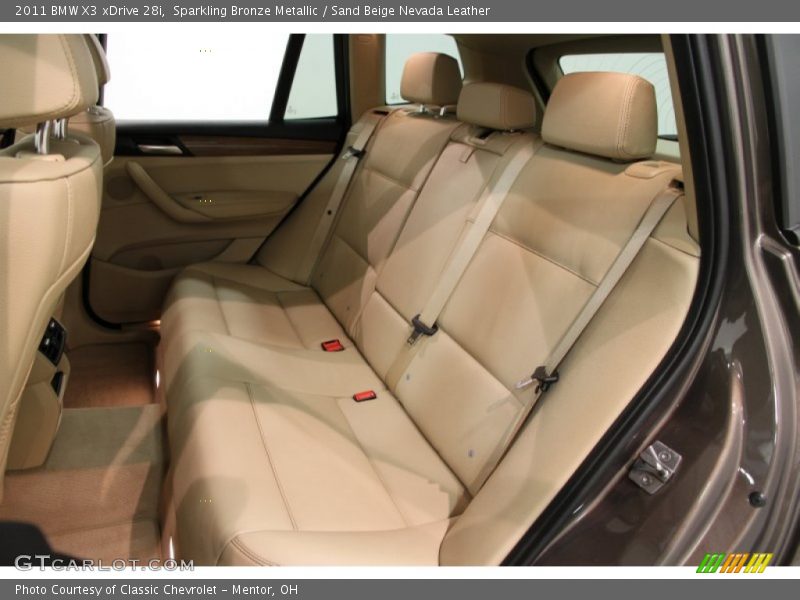 Sparkling Bronze Metallic / Sand Beige Nevada Leather 2011 BMW X3 xDrive 28i