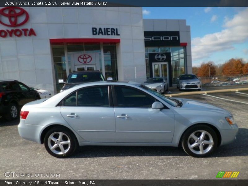 Silver Blue Metallic / Gray 2006 Hyundai Sonata GLS V6