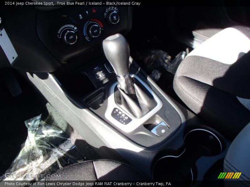 True Blue Pearl / Iceland - Black/Iceland Gray 2014 Jeep Cherokee Sport