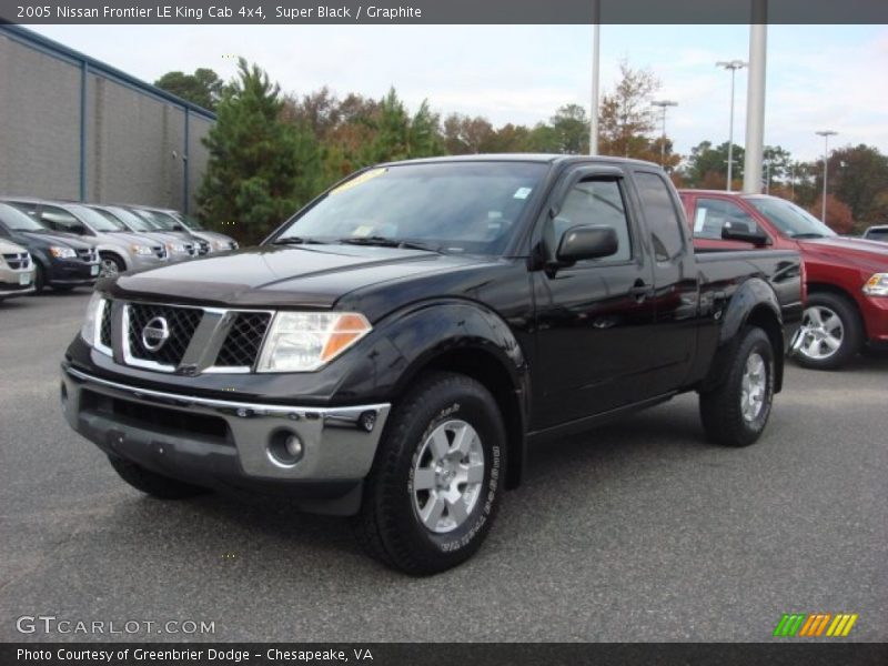 Super Black / Graphite 2005 Nissan Frontier LE King Cab 4x4