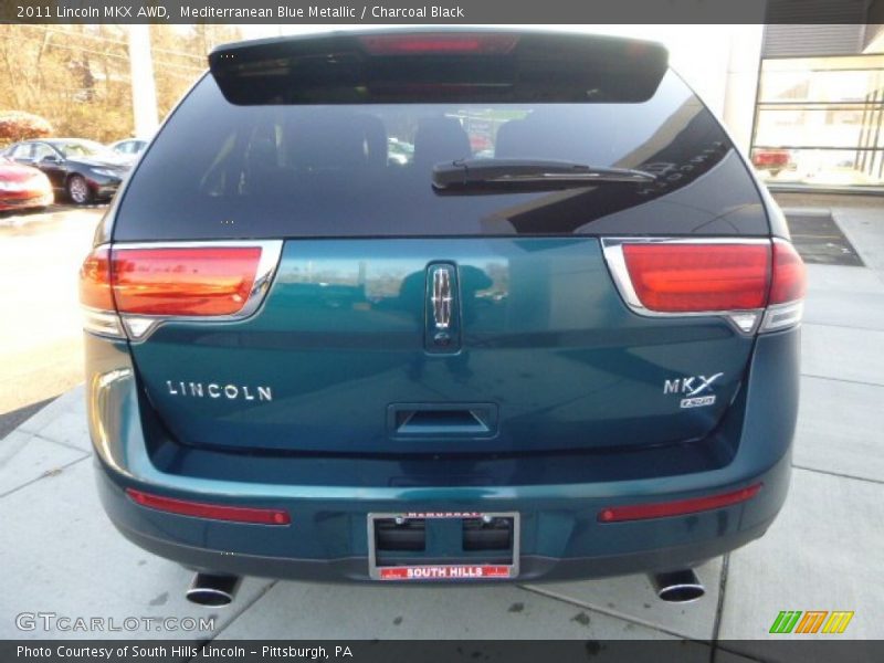 Mediterranean Blue Metallic / Charcoal Black 2011 Lincoln MKX AWD