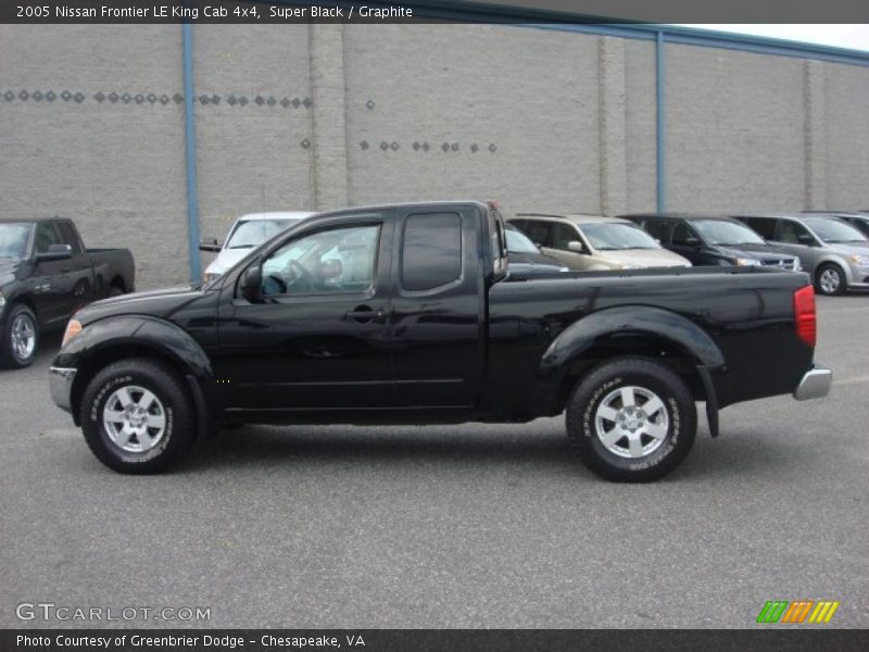Super Black / Graphite 2005 Nissan Frontier LE King Cab 4x4