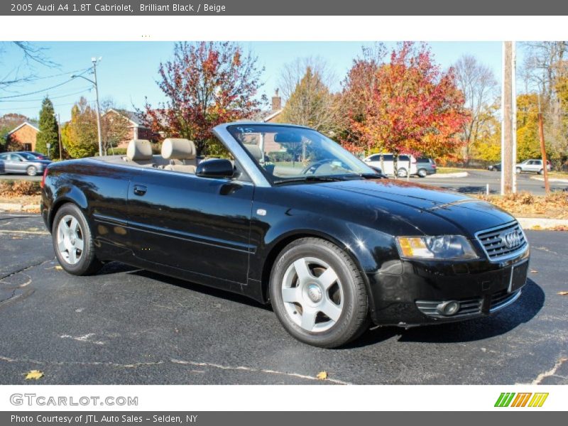 Brilliant Black / Beige 2005 Audi A4 1.8T Cabriolet