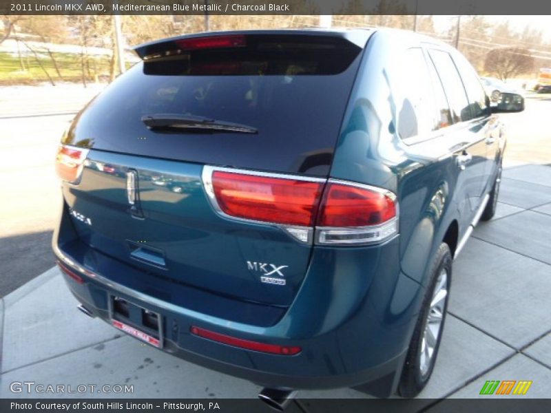 Mediterranean Blue Metallic / Charcoal Black 2011 Lincoln MKX AWD