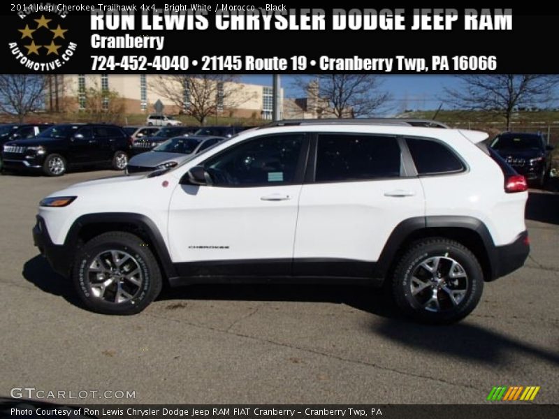 Bright White / Morocco - Black 2014 Jeep Cherokee Trailhawk 4x4