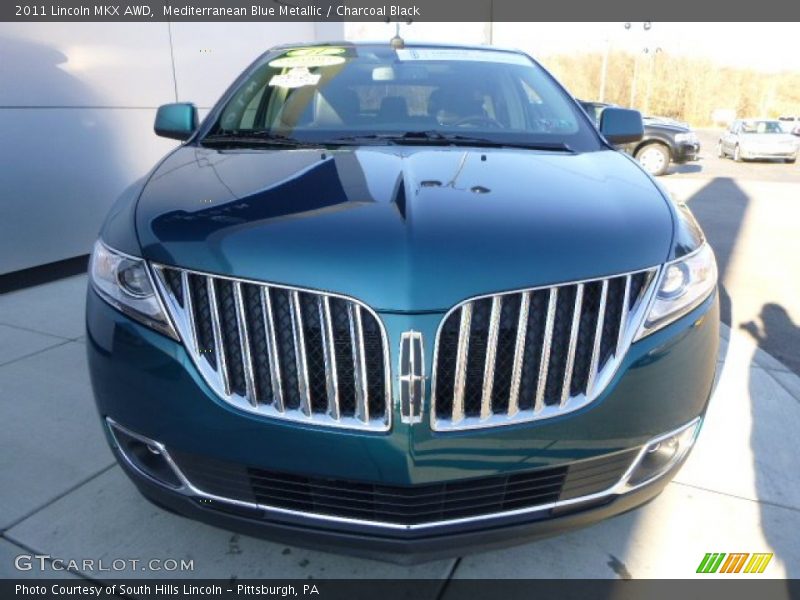 Mediterranean Blue Metallic / Charcoal Black 2011 Lincoln MKX AWD
