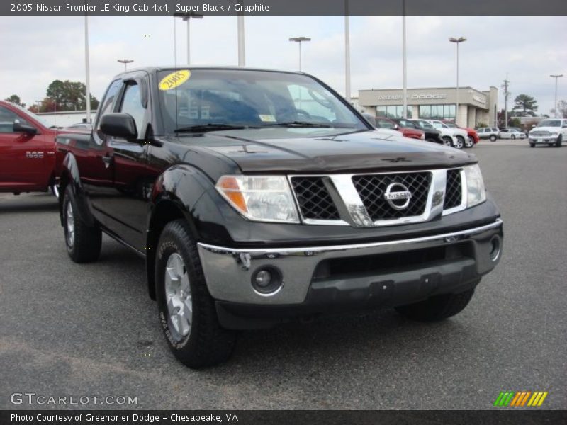 Super Black / Graphite 2005 Nissan Frontier LE King Cab 4x4