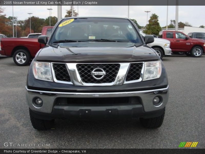 Super Black / Graphite 2005 Nissan Frontier LE King Cab 4x4