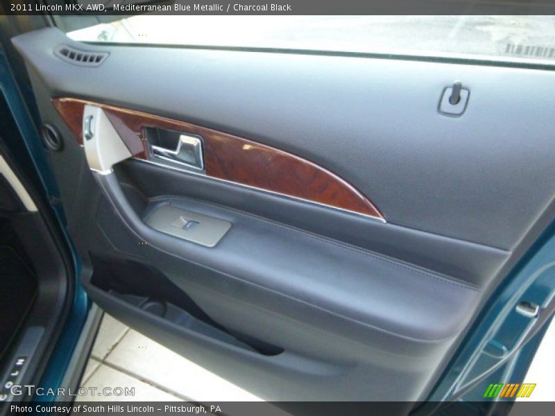 Mediterranean Blue Metallic / Charcoal Black 2011 Lincoln MKX AWD