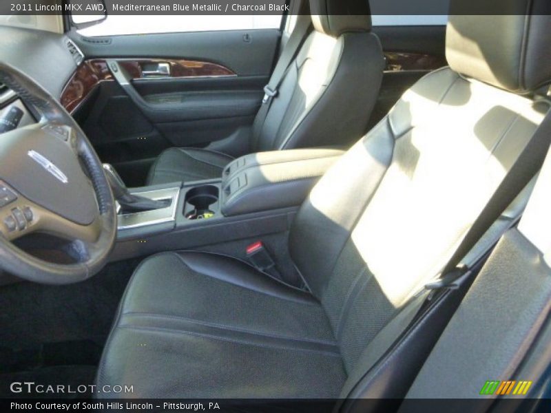 Mediterranean Blue Metallic / Charcoal Black 2011 Lincoln MKX AWD