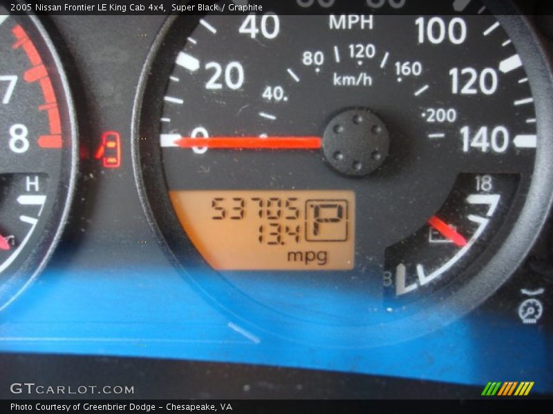 Super Black / Graphite 2005 Nissan Frontier LE King Cab 4x4