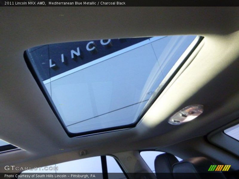 Mediterranean Blue Metallic / Charcoal Black 2011 Lincoln MKX AWD