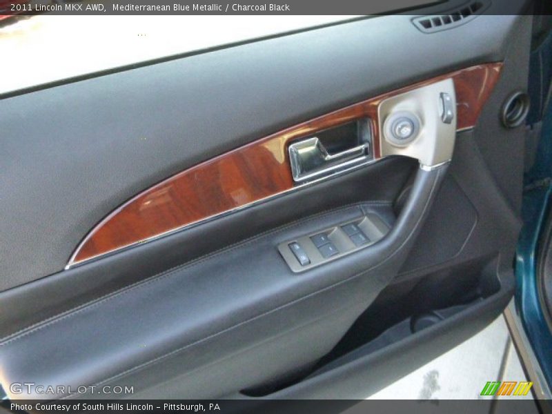 Mediterranean Blue Metallic / Charcoal Black 2011 Lincoln MKX AWD