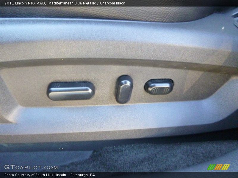 Mediterranean Blue Metallic / Charcoal Black 2011 Lincoln MKX AWD