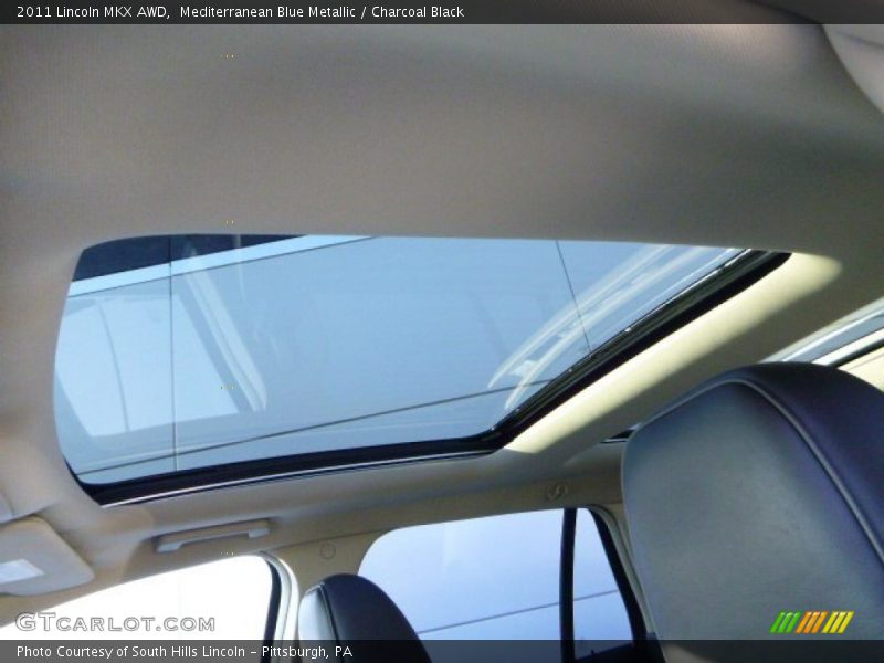 Mediterranean Blue Metallic / Charcoal Black 2011 Lincoln MKX AWD