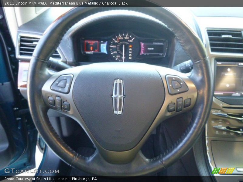 Mediterranean Blue Metallic / Charcoal Black 2011 Lincoln MKX AWD