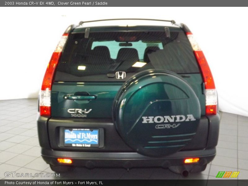 Clover Green Pearl / Saddle 2003 Honda CR-V EX 4WD
